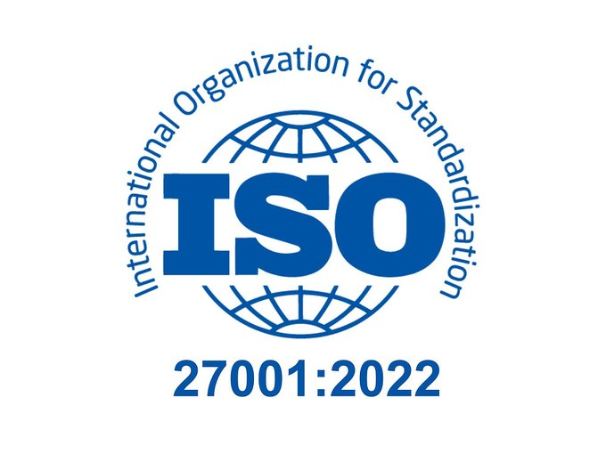 ISO 27001:2022 certified